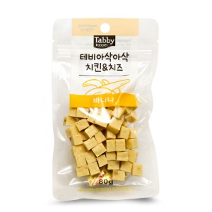 테비 아삭아삭 치킨&amp;치즈(80g/바나나)