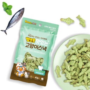 뽀로로 맛있는 고양이스낵(참치&amp;페퍼민트)40gX12개(1박스)