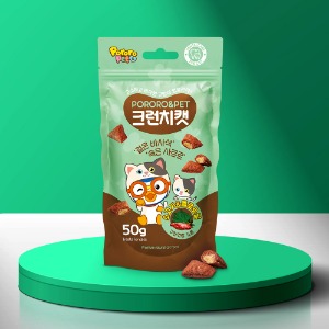 뽀로로 크런치캣 소고기&amp;클로렐라50g  (유통기한24년5월26일까지)