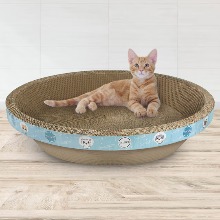 [펫츠몬]고양이 눕기 편한 특대형 B골 스크래쳐  원형55cm(인터넷13900원미만 판매금지)