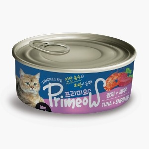 프리미요 그레이비 소스 고양이캔 참치+새우 (1박스/85gx24개입)