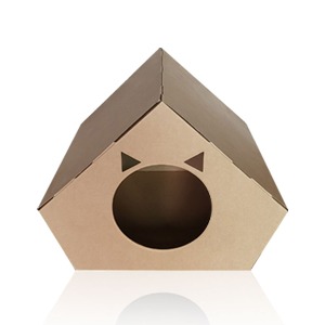 네이처펫 종이로 만든 고양이 하우스 숨숨집 오각형