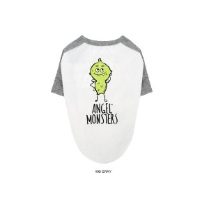[퍼피엔젤] TS544 Monsters Raglan T-shirts (#95 그레이)