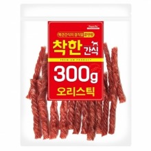 착한간식 오리스틱300g