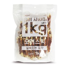 [Tabby]테비사사미 실속포장(1kg/오리스틱)