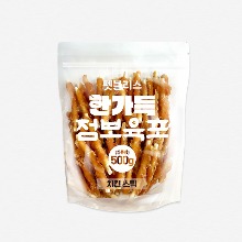 펫블리스 한가득 점보육포 실속포장(500g/치킨스틱)-인터넷판매금지